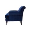 Alana Lawson - Accent Arm Chair Metal Casters - Navy Blue - Image 5