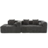 Sectional Sofa Full Compressed Sofa Modular Sofa Couch Free Combined Sofa With Deep Seating And 2 Side Pockets For Living Room - Gray - Image 18