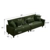 Teddy Velvet Sofa For Living Rooms, Bedrooms & Offices - Green - Image 3
