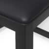 Farmhouse Style Counter Height Chair With Upholstered Seat - Black - Image 10