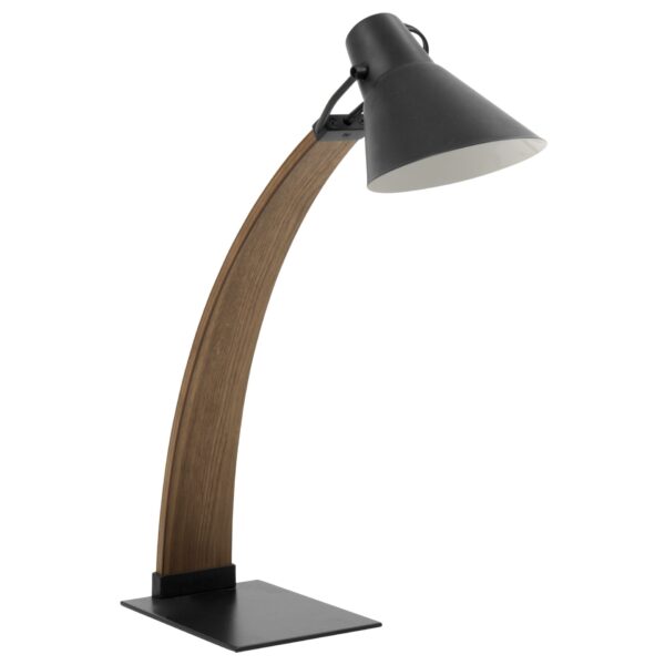 Noah - Mid-Century Modern Table Lamp - Walnut / Black
