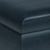 Owen - Small Rectangular Storage Ottoman - Distressed Dark Blue - Image 8