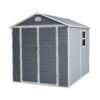 6X8Ft Resin Outdoor Storage Shed Kit-Perfect To Store Patio Furniture - Gray - Image 5