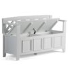 Amherst - Entryway Storage Bench - White - Image 3