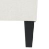 Ottoman With Birch Wood Legs And Cushioned Top For Comfort - Ivory - Image 8