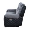 Alicia - Reclining Sofa - Gray / Black - Image 7