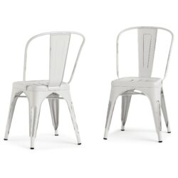 Fletcher - Dining Side Chair (Set of 2) - Distressed White