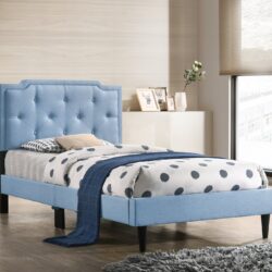 Twin Bed Stylish Vibrant - Blue