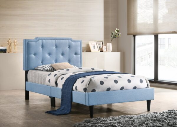 Twin Bed Stylish Vibrant - Blue