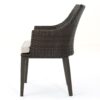 Hillhurst - Stylish Outdoor Chair Set With Cushions Rattan And Metal - Brown - Image 8
