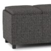 Avalon - Storage Ottoman - Ebony - Image 4