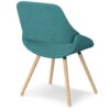 Malden - Bentwood Dining Chair - Turquoise Blue / Light Brown - Image 3