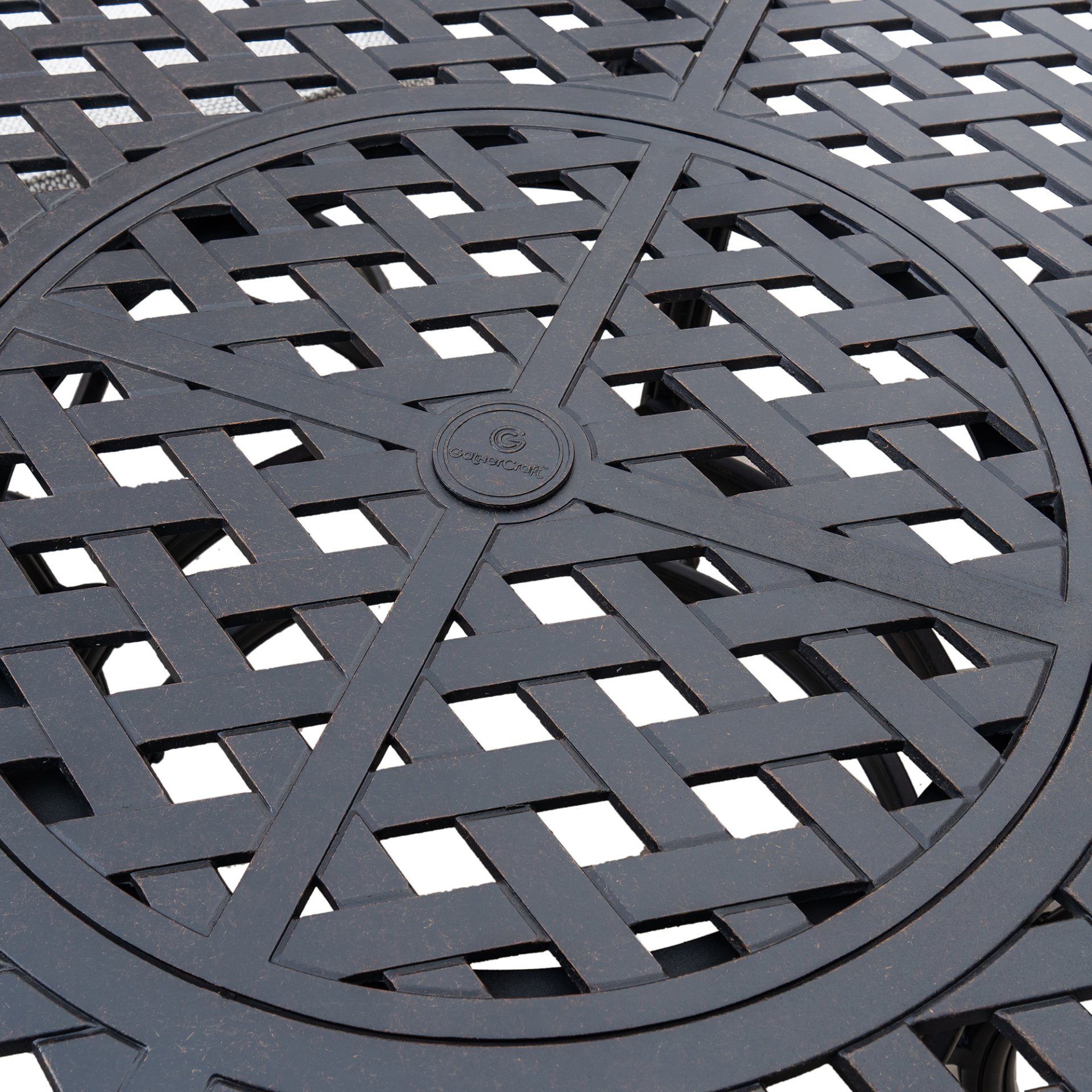 Stylish Outdoor 5 Piece Aluminum Dining Set With Cushion (4 Arm Chairs And Table) - Sandstorm - Image 5