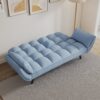 Sofa Soft Two Armrests Throw Pillow Pillow Comfortable Fit Apartment Bedroom Small Space - Antique Navy Blue - Image 5