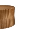 Vintage Fashion Style Cylindrical Nesting Coffee Table Set With Vertical Textured Embossed Design - Natural - Image 19