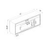Almera - Electric Fireplace With Adjustable LED And Flame Settings - White - Image 2