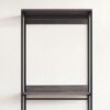 Monica - Farmhouse Industrial Wood Walk In Closet With 1 Shelf Frame - Gray - Image 4