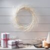 Paper Wreath With LED - White - Image 4