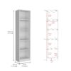 Levan - 3 Piece Living Room Set With 3 Bookcases, Spacious And Elegant Design - White - Image 4