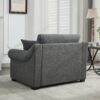 Modern Chenille Oversized Armchair, Chair And A Half, Single Sofa For Bedroom, Living Room, Wide - Gray - Image 8