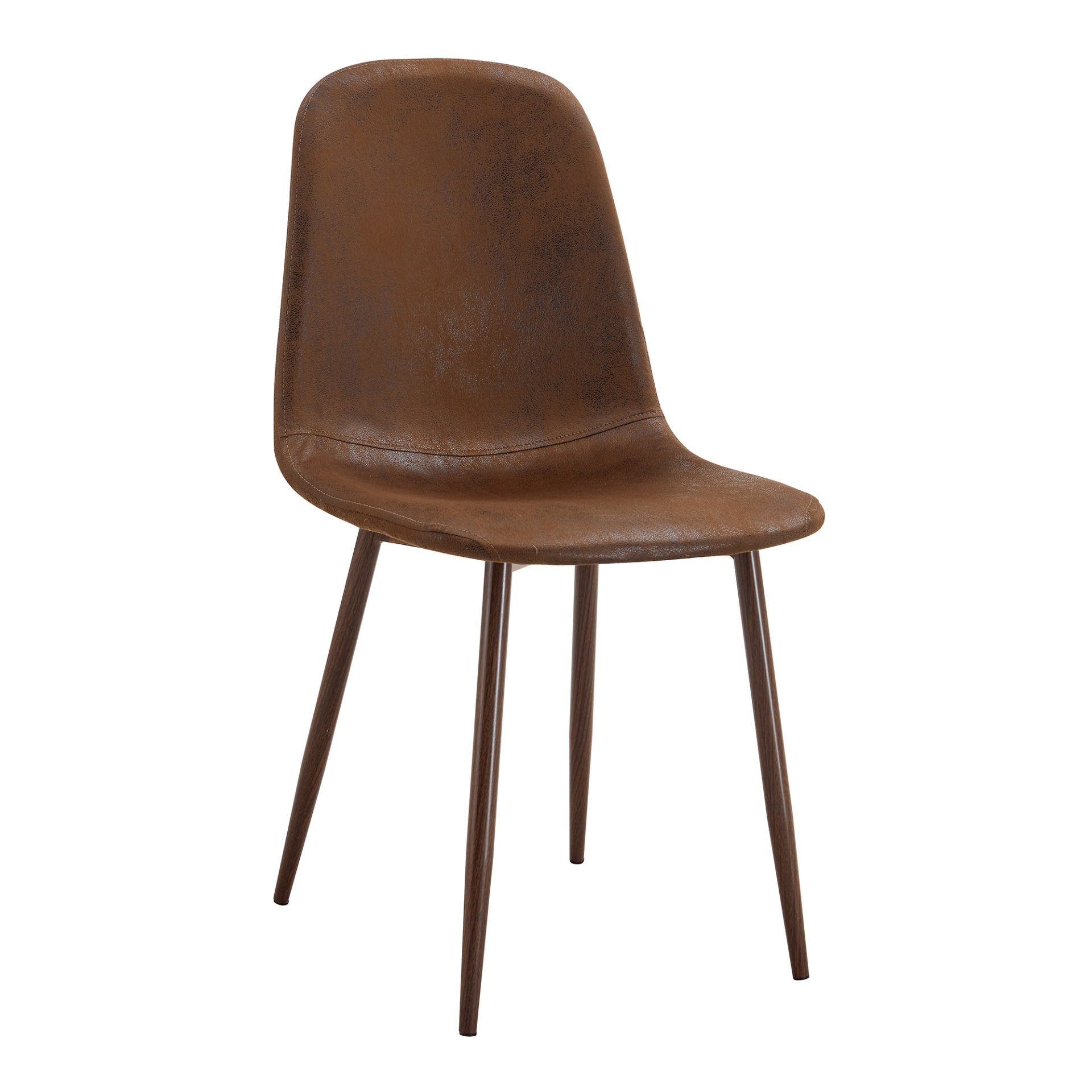 (Set of 4) Backrest AndTransfer Legs Chairs Adding A Touch Of Elegance To Minimalist And Scandinavian Style Homes - Walnut - Image 19
