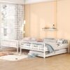 Full Long Over Queen Metal Bunk Bed With Trundle - White - Image 14