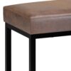 Reynolds - Small Bench - Distressed Chestnut Brown - Image 3