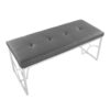 Constellation - Contemporary Bench - Silver / Gray - Image 5