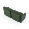Elegant 2 Seater Sofa With Lumbar Pillows Ergonomic Design - Green - Image 16