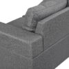 Modern Sectional Sofa Set With L Shape Chaise Lounge, Cup Holder, 4 Seat - Gray - Image 19