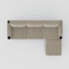 Convertible Combination Sofa, Sofa L Shaped, Sofa With Footstools With Storage Sofa For Living Room, Living Room 3 Seater Combination Sofa - Beige - Image 8