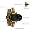 Dual Shower Head System With Rain Shower And Handheld, Wall Mounted, 10" Round Design - Brushed Nickel - Image 9