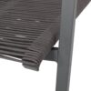 Outdoor Modern Aluminum Dining Chair With Rope Seat (Set of 2) - Gray / Dark Gray - Image 13