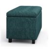 Cosmopolitan - Storage Ottoman - Teal - Image 3