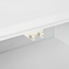 Modern Wood Sideboard Cabinet With Carved Door Panels, Adjustable Shelves, And Sturdy Metal Legs - White - Image 10