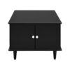 Modern Rectangle Coffee Table With Four Drawers, Wood Coffee Table With Metal Handles And Four Solid Wood Legs For Living Room - Black - Image 15
