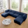 Modular Sectional Sofa With Storage Extra Large U Shaped Couch - Blue - Image 9