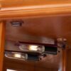 Corner Curio Cabinet With 5 Shelves And Lighting System (E26 Light Bulb Not Included) - Oak - Image 8