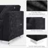 Modern Cloud Sectional Sofa L Shaped Luxury Couch Set With 2 Free Pillows 4 Seat With Oversized Chaise - Black - Image 21