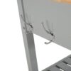 Aidah - Contemporary Kitchen Cart With Wheels - Gray - Image 13