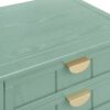 2 Drawer Side Table, American Style, End Table, Suitable For Bedroom, Living Room, Study - Light Green - Image 18