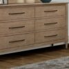 Casual 6 Drawer Dresser - Sand - Image 5
