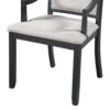 5 Piece Dining Set Retro Extendable Round Table And 4 Chairs For Kitchen Dining Room - Black - Image 18