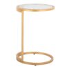 Zenn - Round End Table - Gold / Clear - Image 2