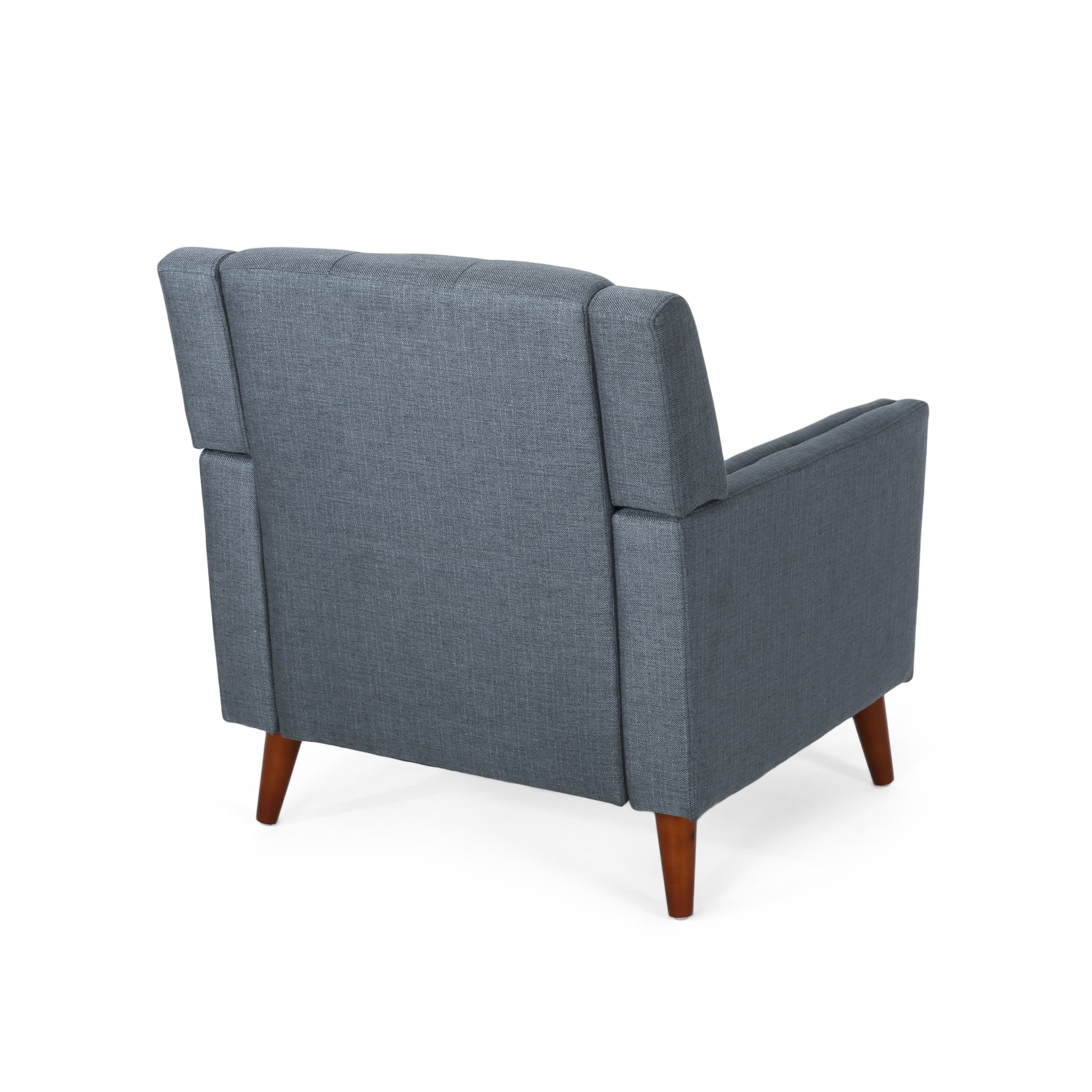 Luminaesque - Fabric Upholstered Armchair With Tufted Back - Dark Gray - Image 6
