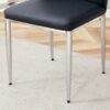 Dining Chair With Extended Backrest (Set of 4) - Black - Image 19