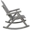 Wooden Porch Rocker Chair, Durable Wooden Porch Rocker Chair, Fir Log Rocking Chair, Patio Rockers For Outside, Garde - Light Gray - Image 7