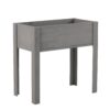 Raised Garden Bed With Legs, Elevated Planter Box For Outdoor Plants Flowers Fruits Vegetable Herb Growingg - Gray - Image 8
