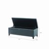 Tufted Top Soft Close Storage Bench - Blue - Image 3