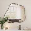 Cloud Shaped Metal Accent Wall Mirror - Black - Image 2